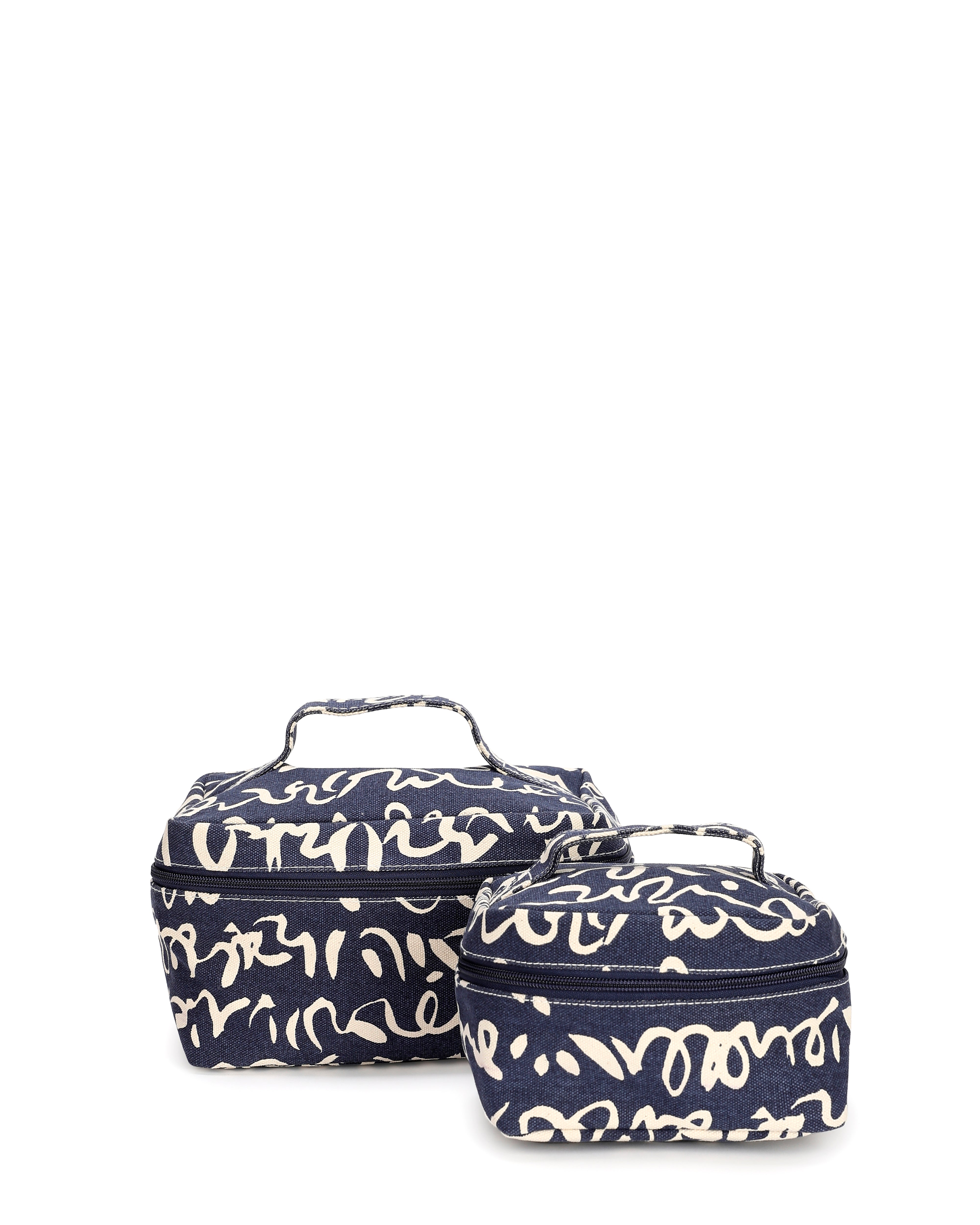SQUIGGLY TRAVEL TRAIN CASE POUCH SET
