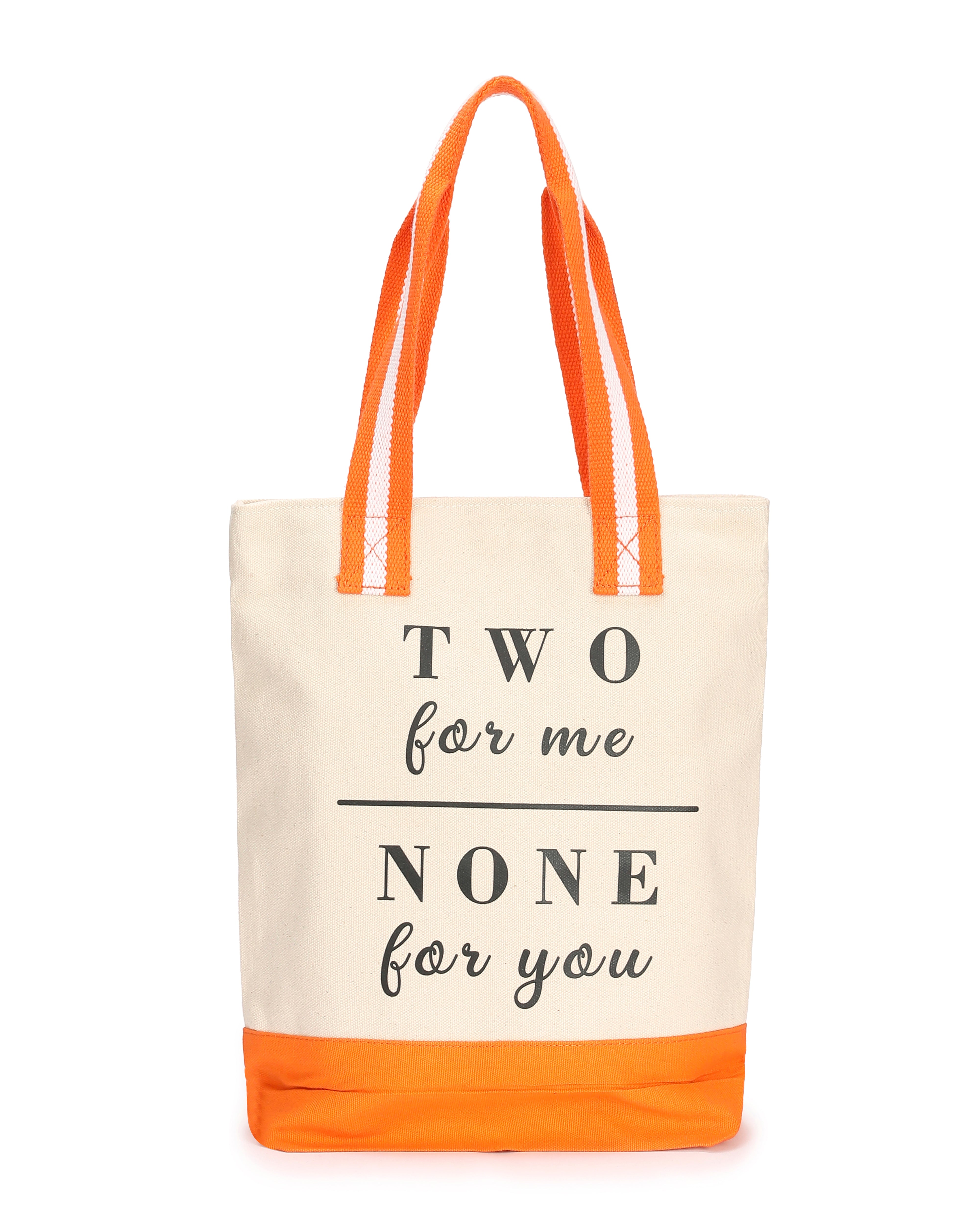 IPFC DOUBLE BOTTLE WINE TOTE - Two for Me print