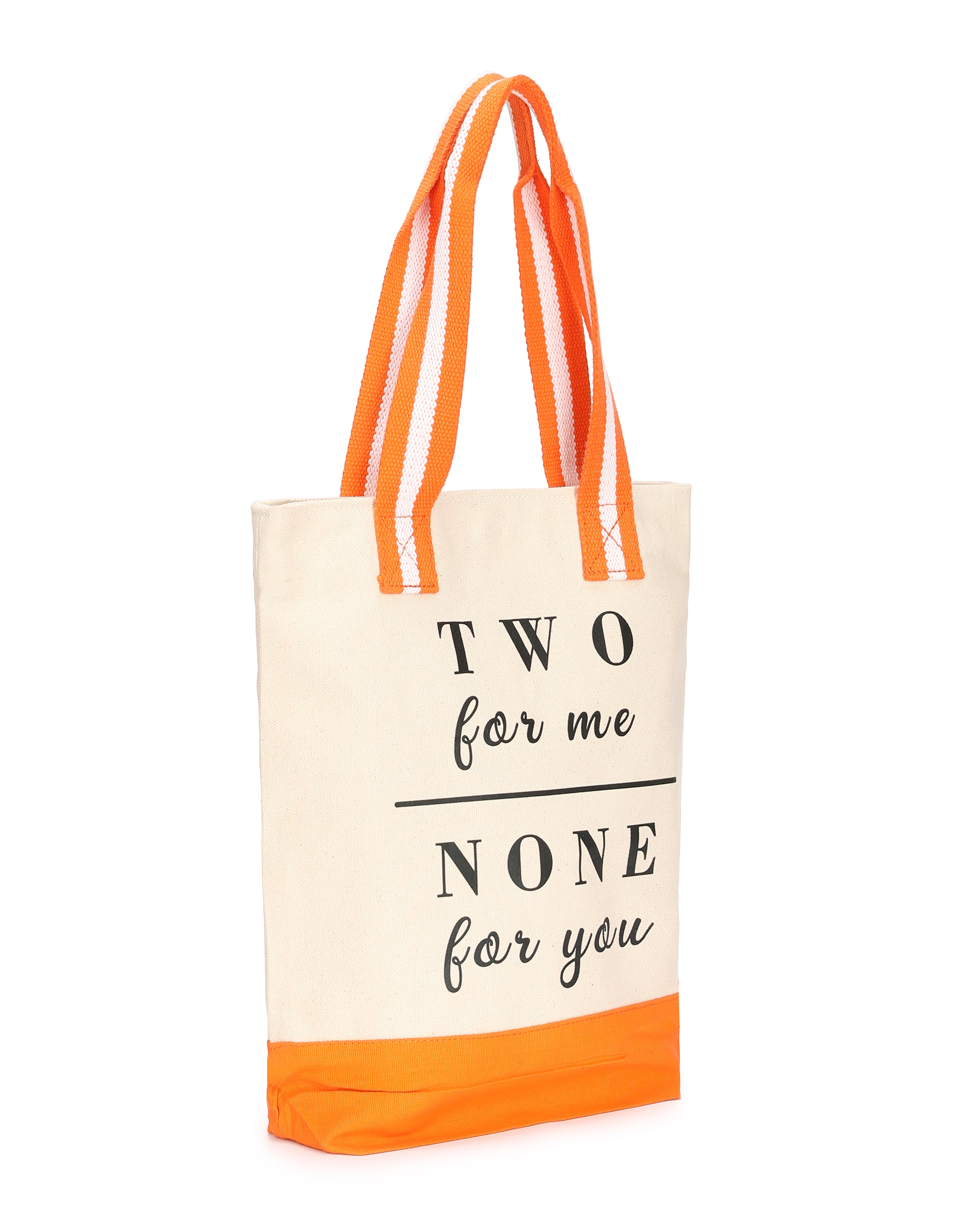 IPFC DOUBLE BOTTLE WINE TOTE - Two for Me print