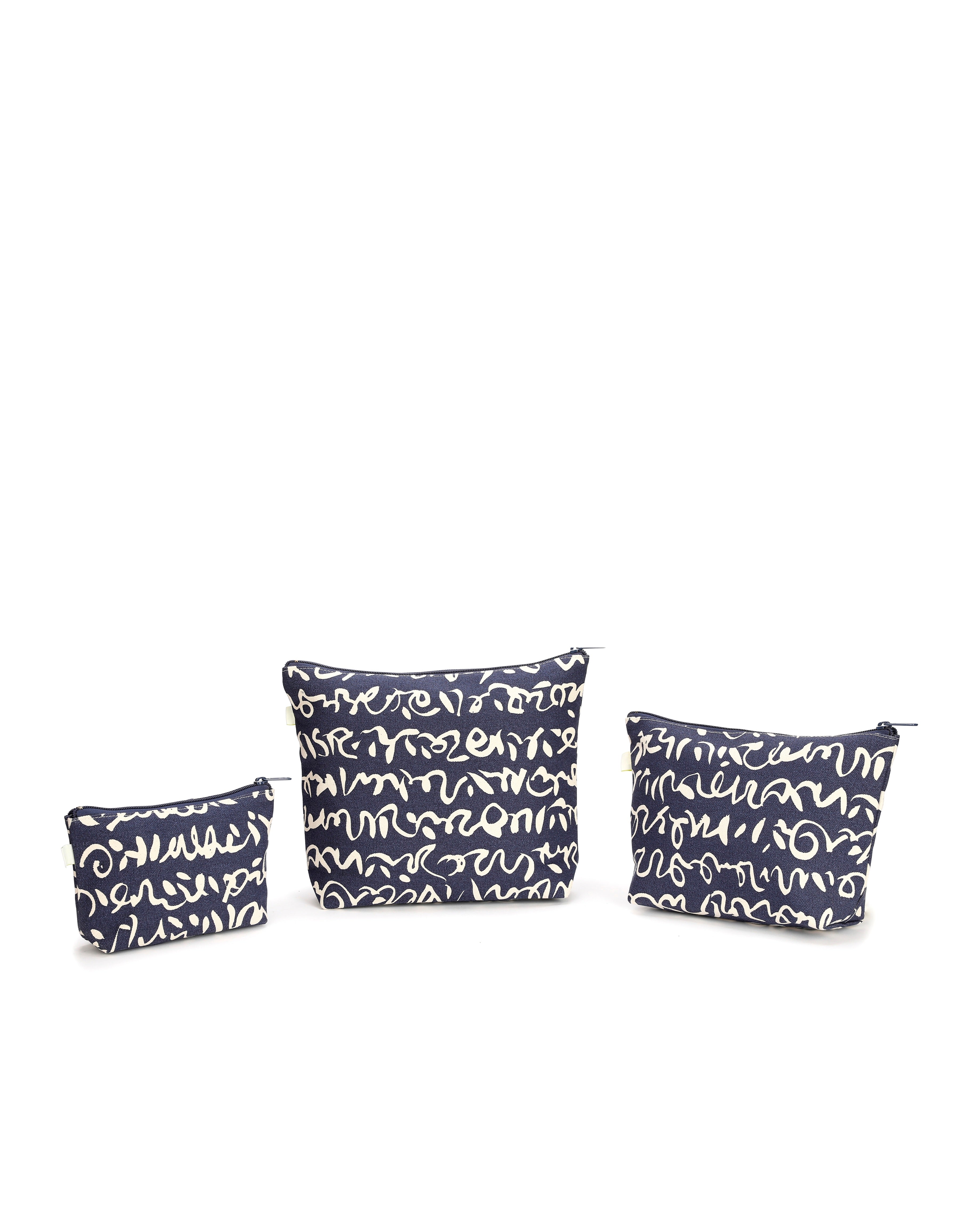 SQUIGGLY TRAVEL VANITY POUCH SET