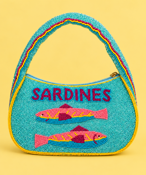 FISHY BUSINESS – Beaded Fish Clutch Bag | Meur