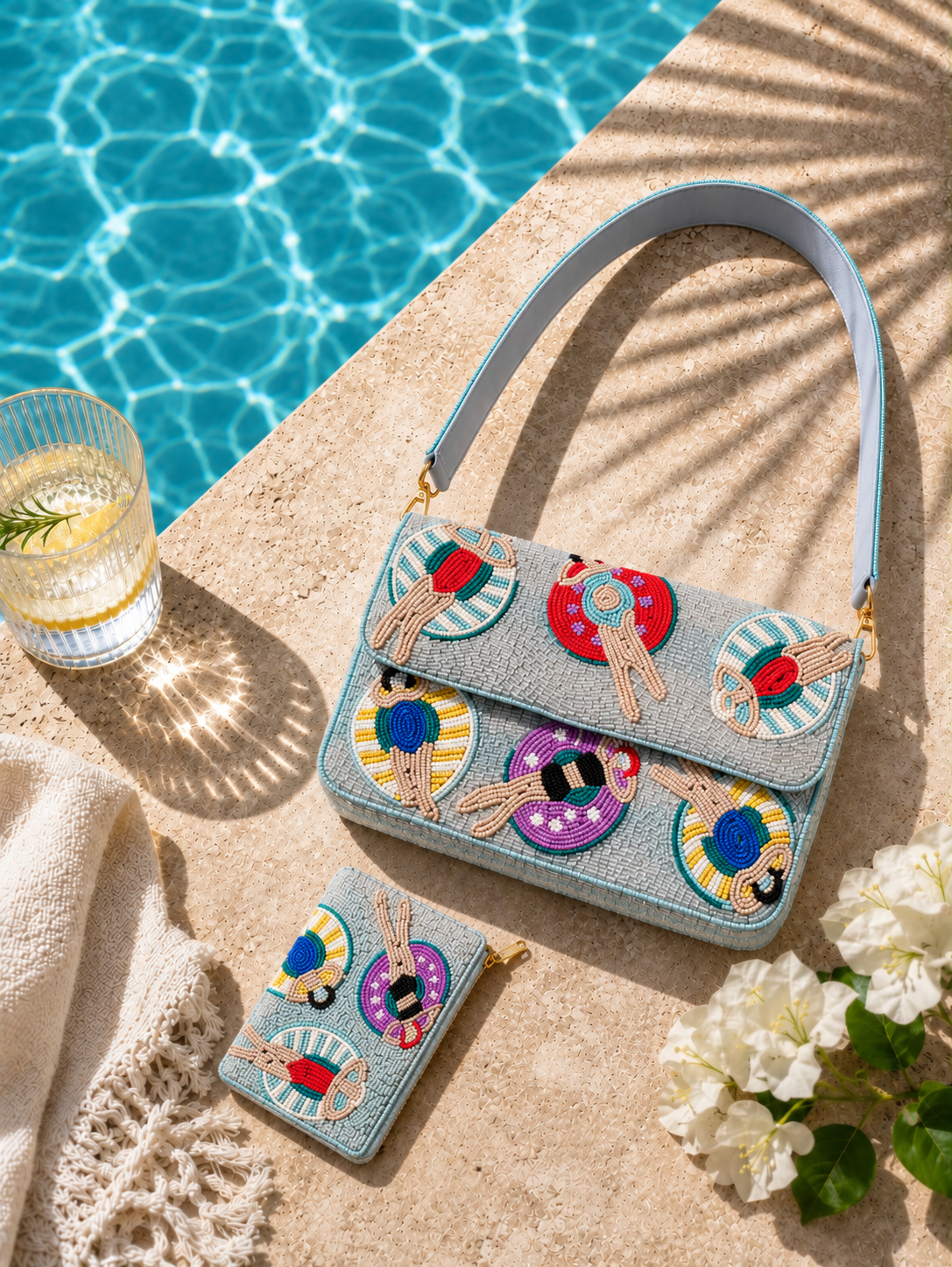 DIVA DIVE BEADED SHOULDER BAG SET