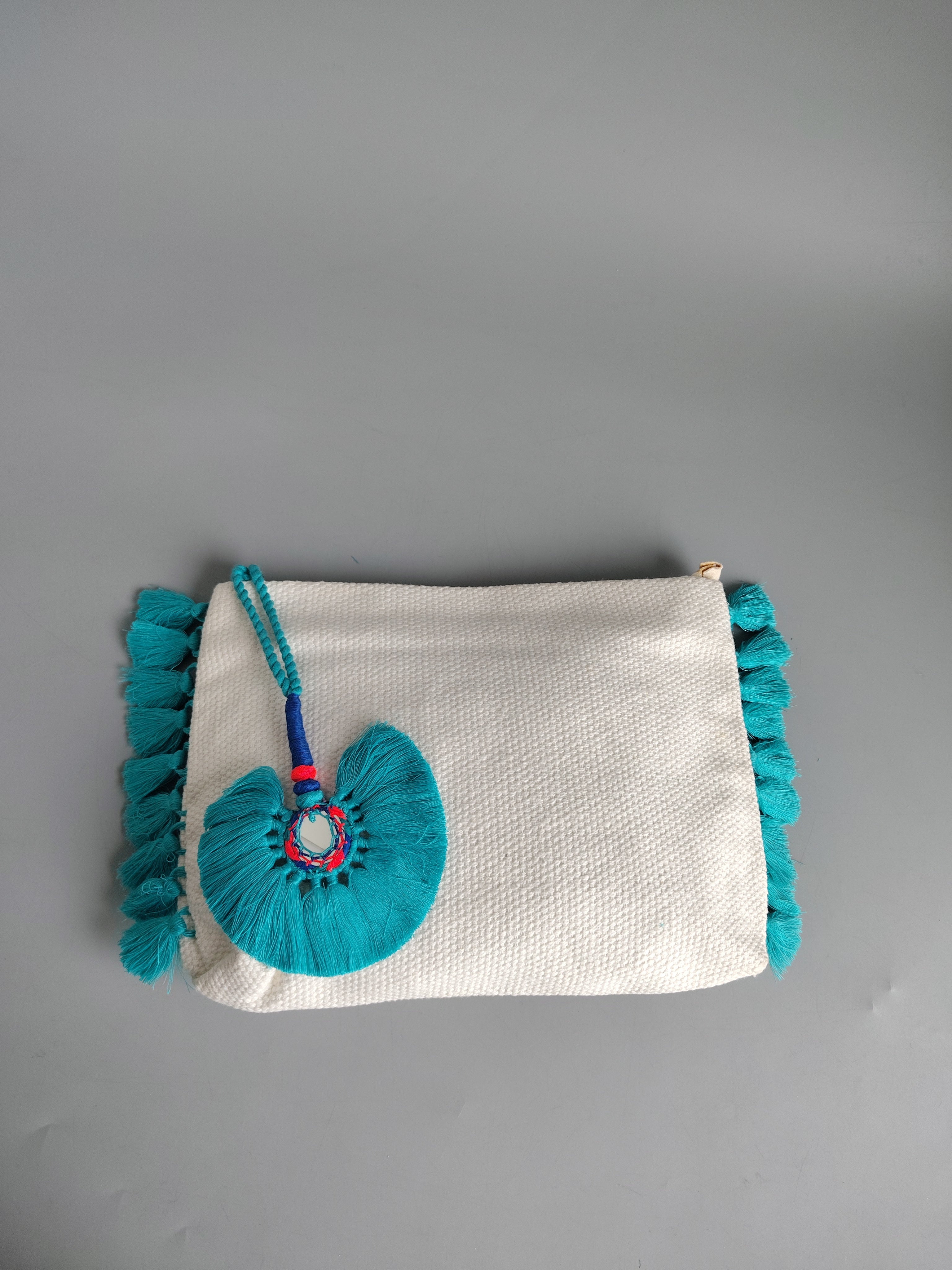Boho fringe vanity pouch