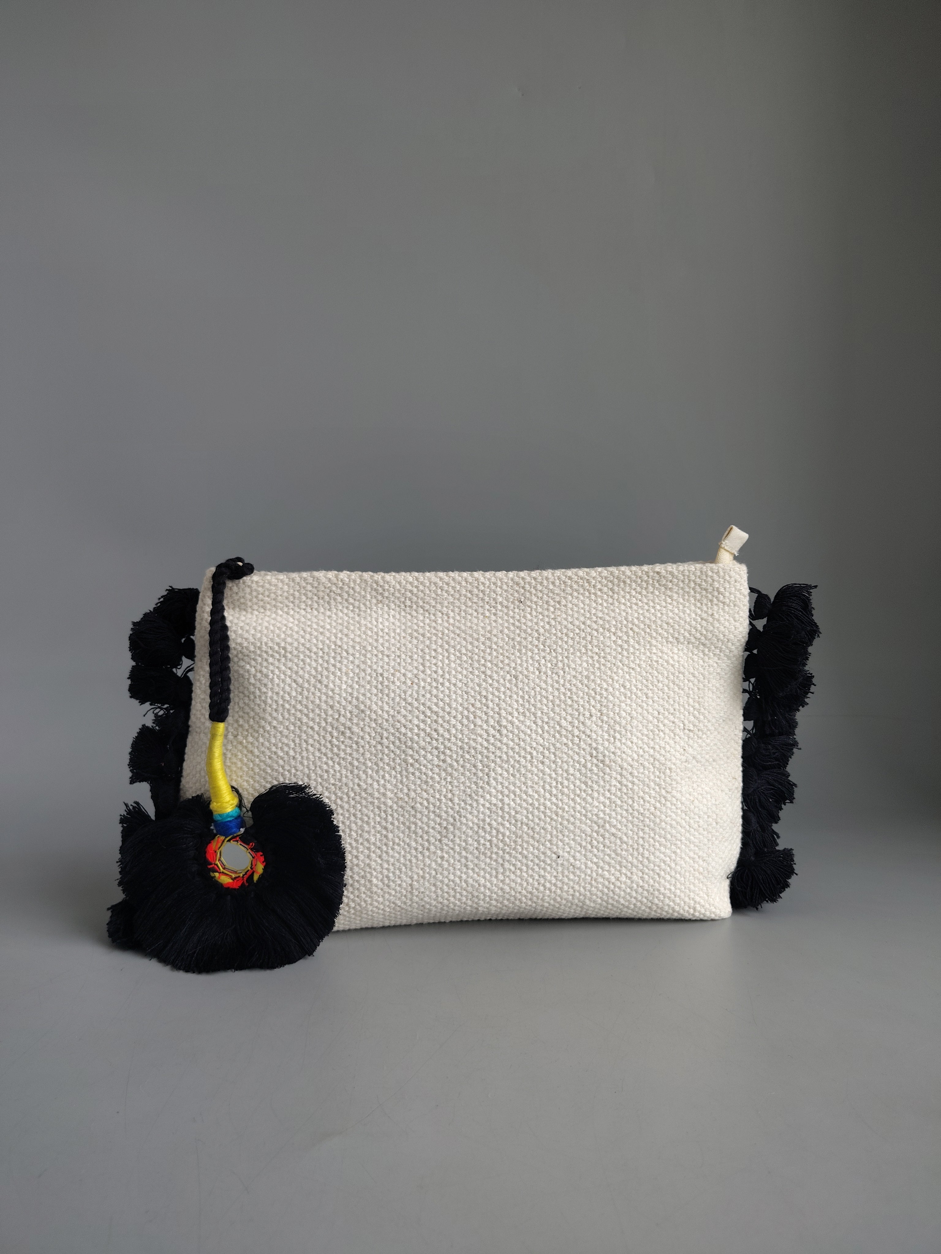 Boho fringe vanity pouch