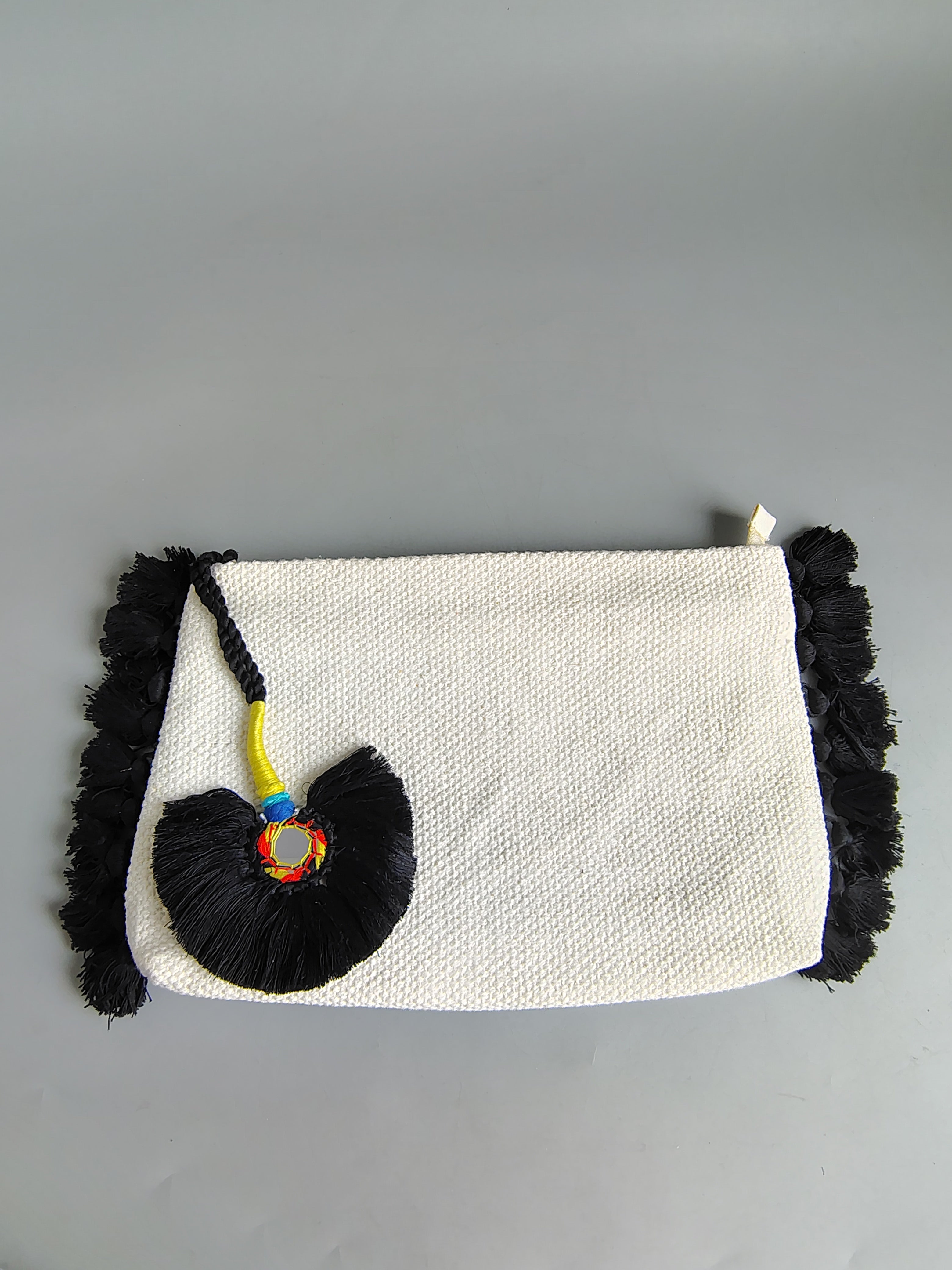 Boho fringe vanity pouch