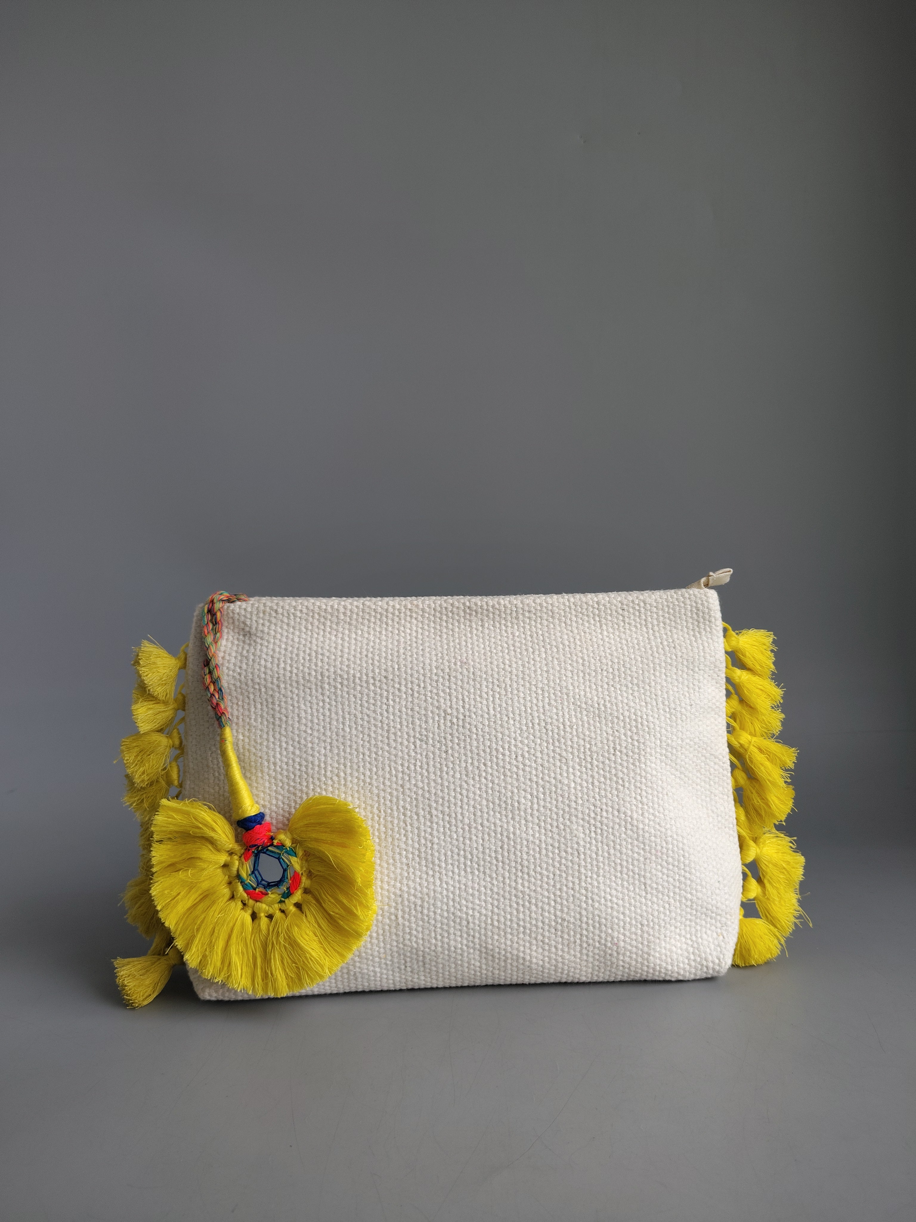 Boho fringe vanity pouch