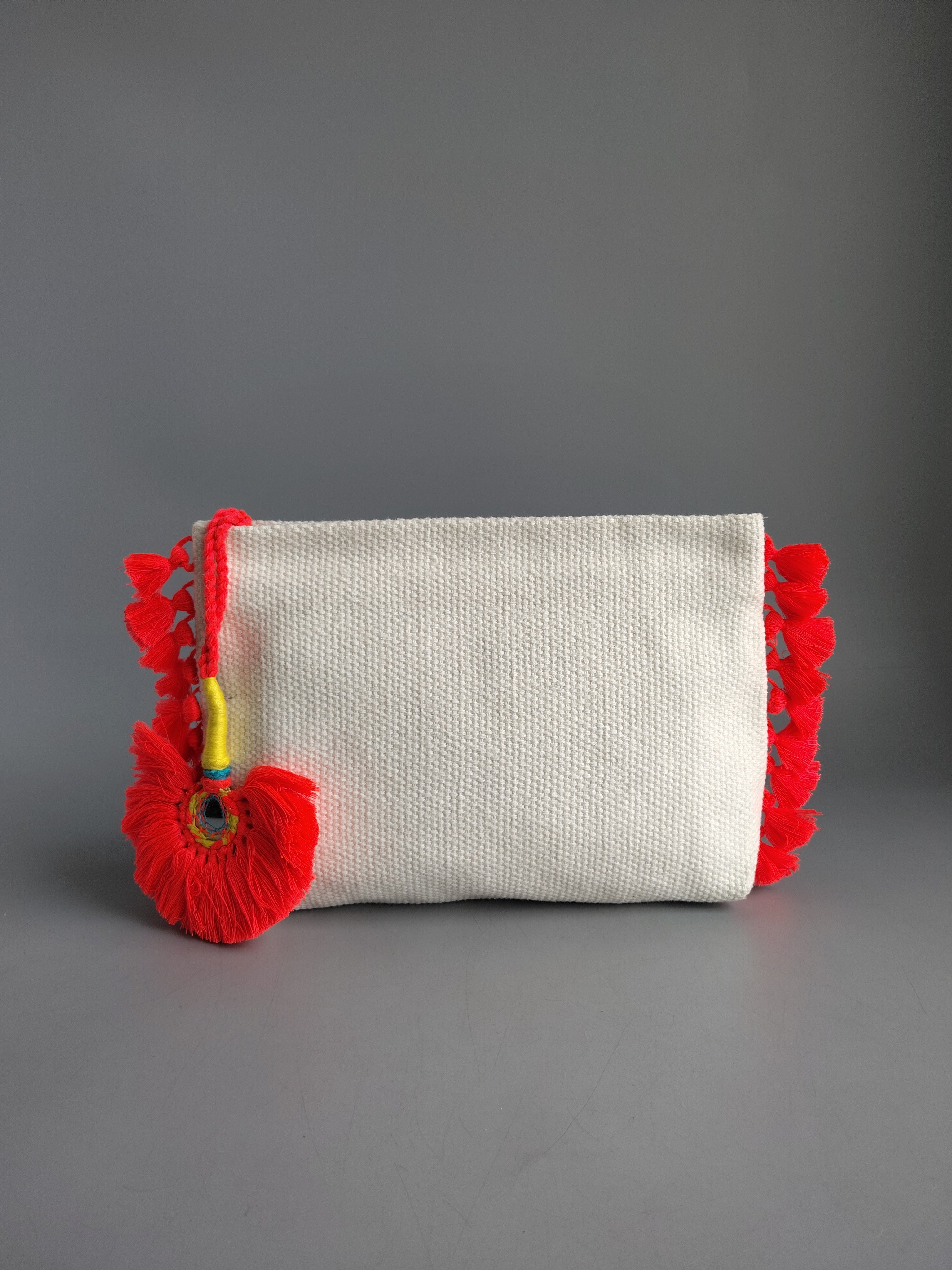 Boho fringe vanity pouch