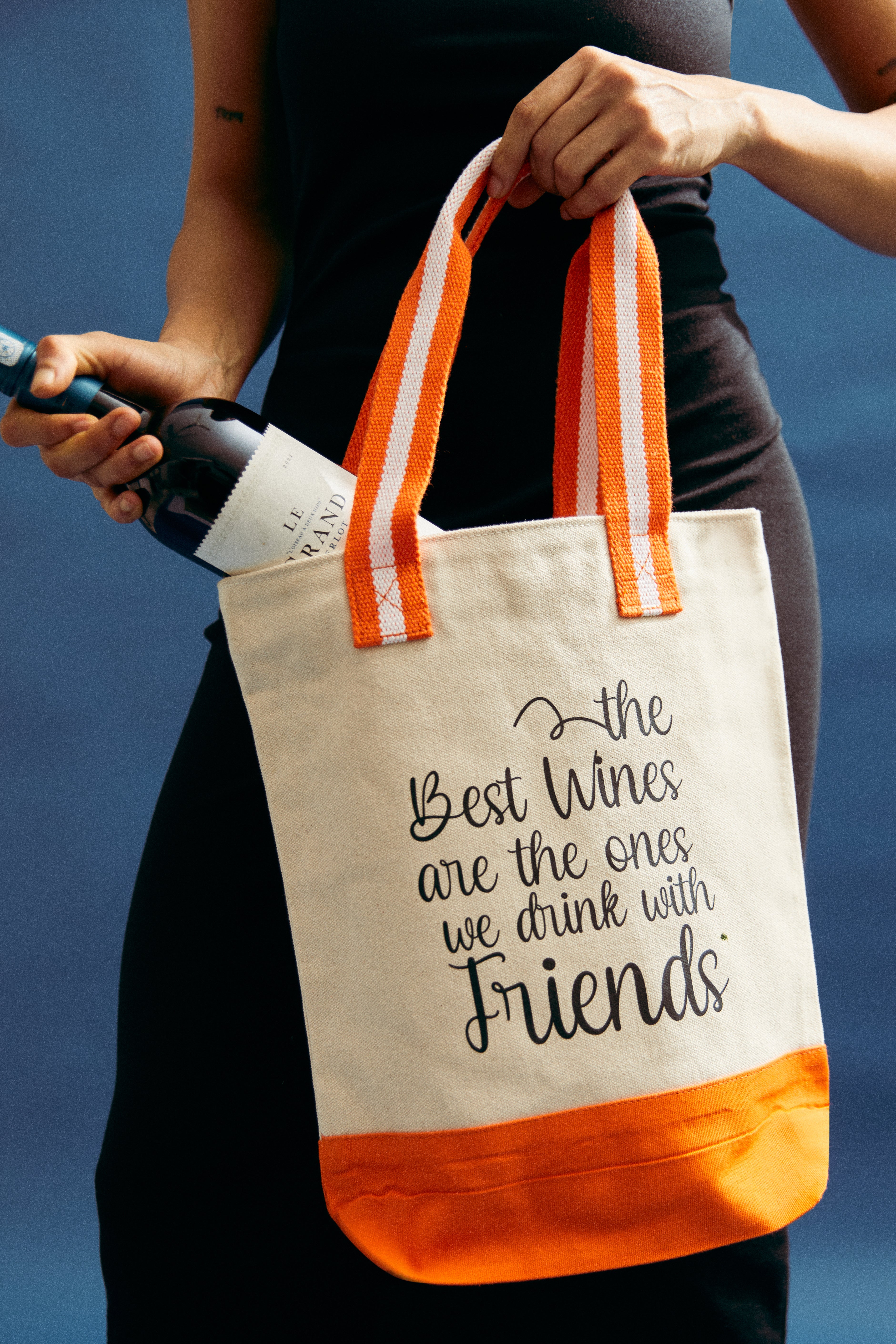 IPFC DOUBLE BOTTLE WINE TOTE - Best Wine print