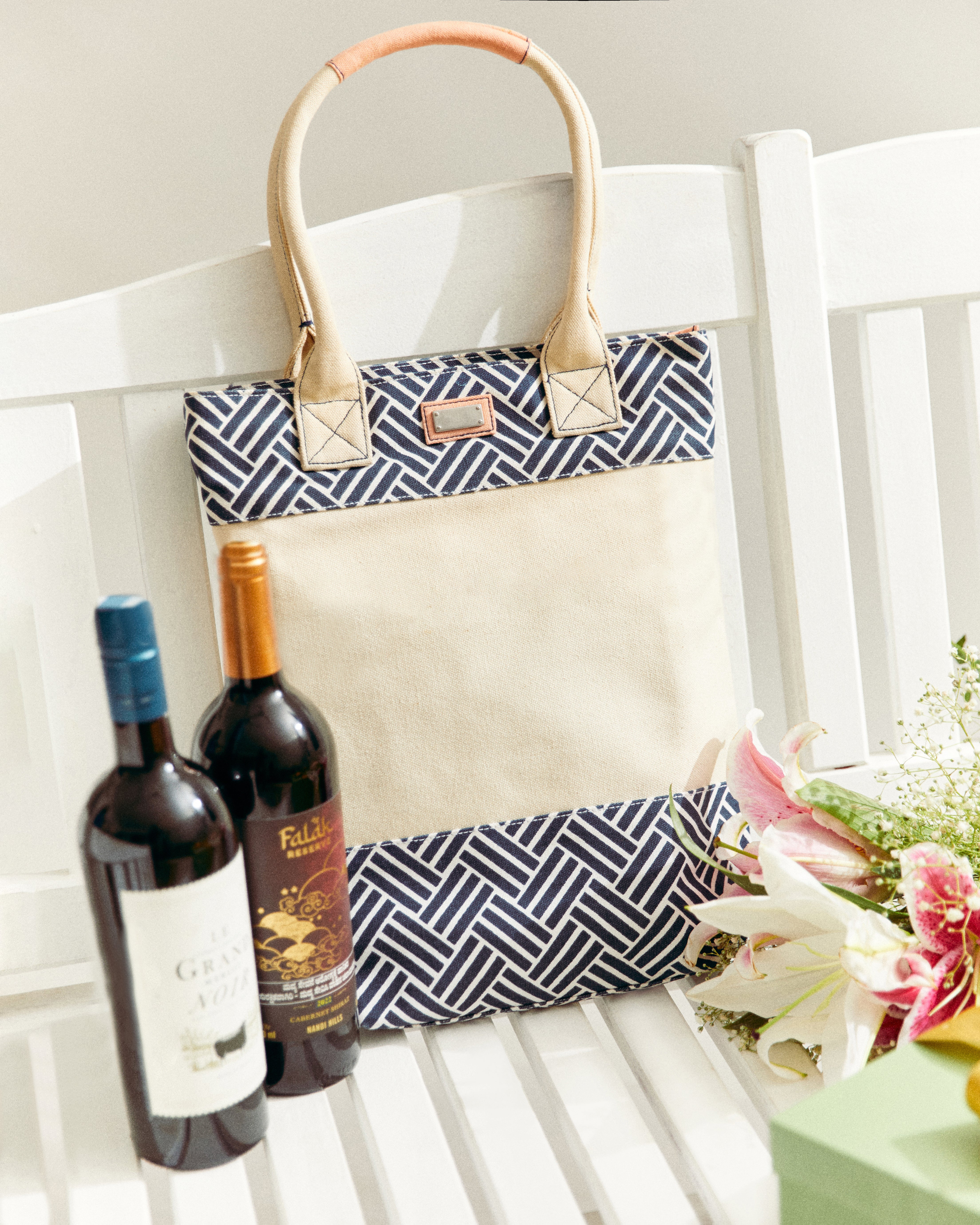 ZIGZAG Double bottle tote
