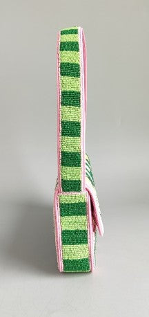 NATKHAT NIMBU LEMON & LEMONY BEADED SHOULDER BAG & COIN POUCH