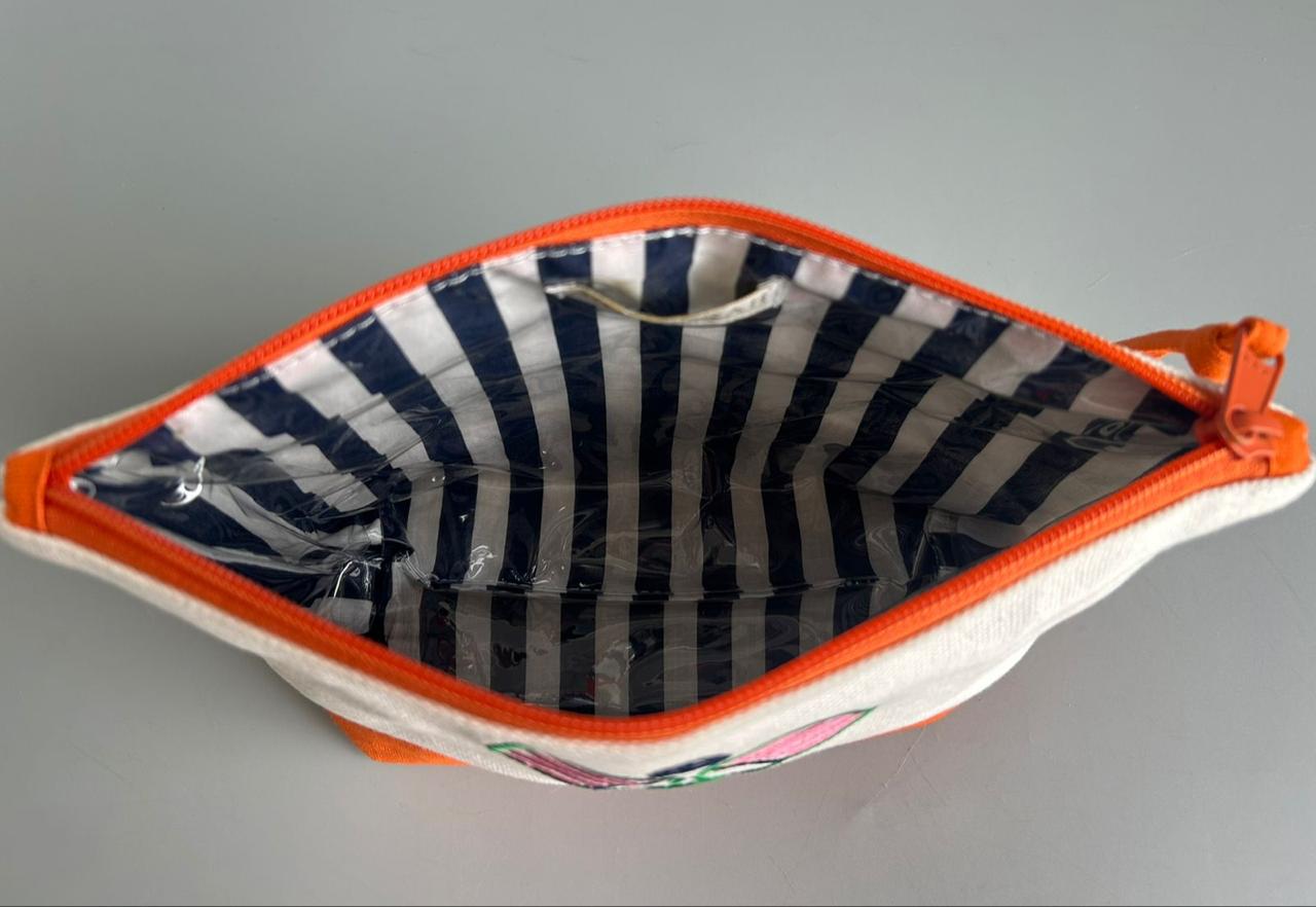 Pickle Paddle Embroidered Vanity Pouch