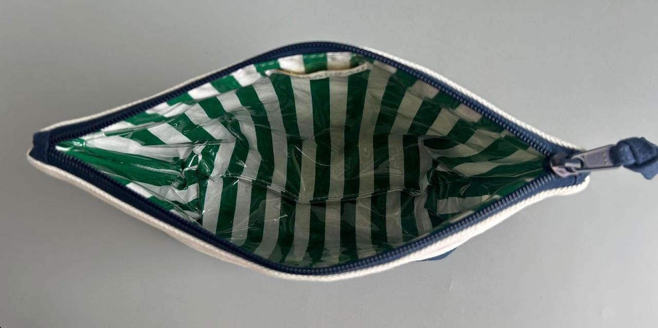 POLKA PICKLE EMBROIDERED POUCH
