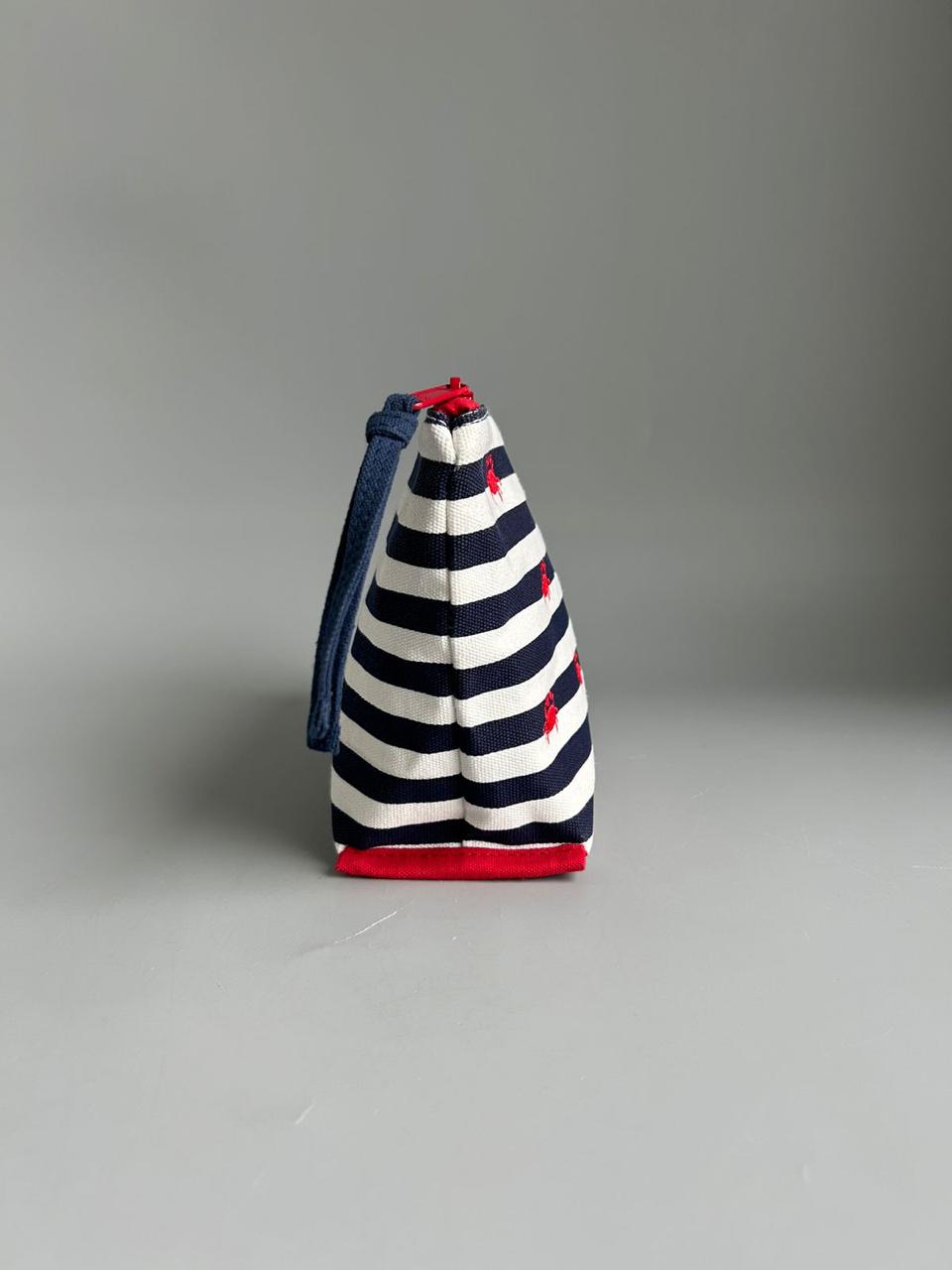 NAUTICAL CRAB EMBROIDERED VANITY POUCH