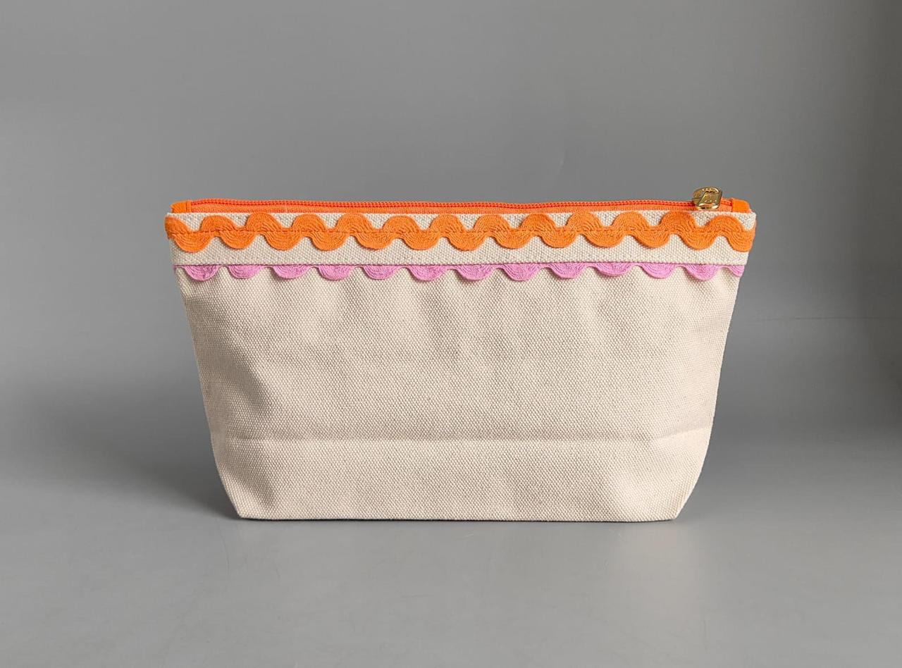 SUNSET EMBROIDERED VANITY POUCH