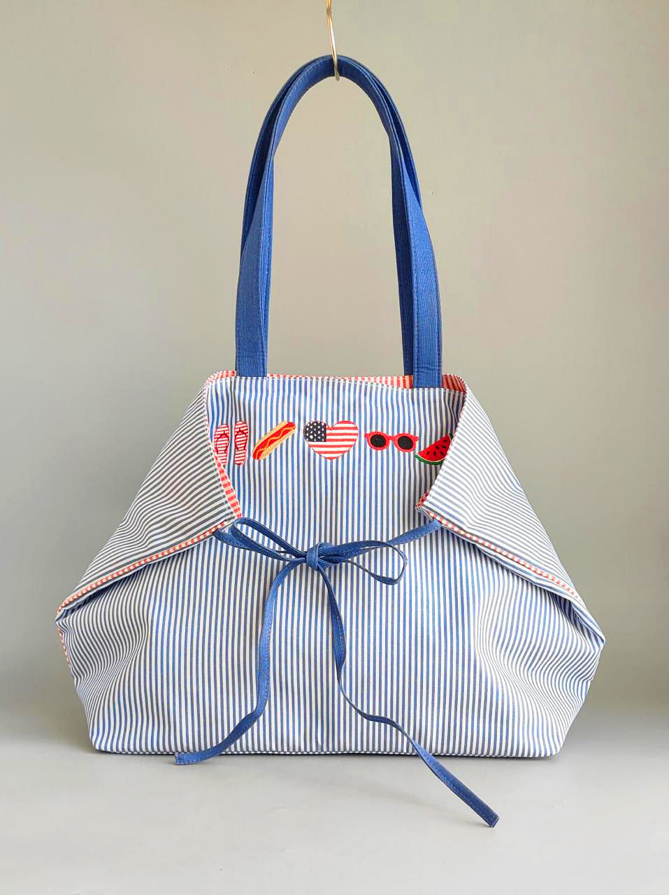 TICKELL'S BLUE FLYCATCHER COTTON TOTE
