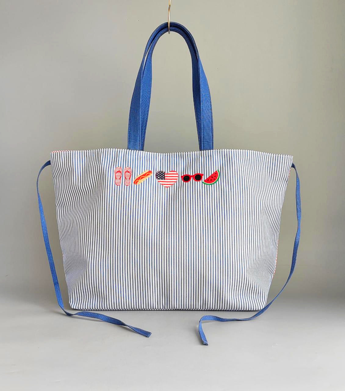 TICKELL'S BLUE FLYCATCHER COTTON TOTE