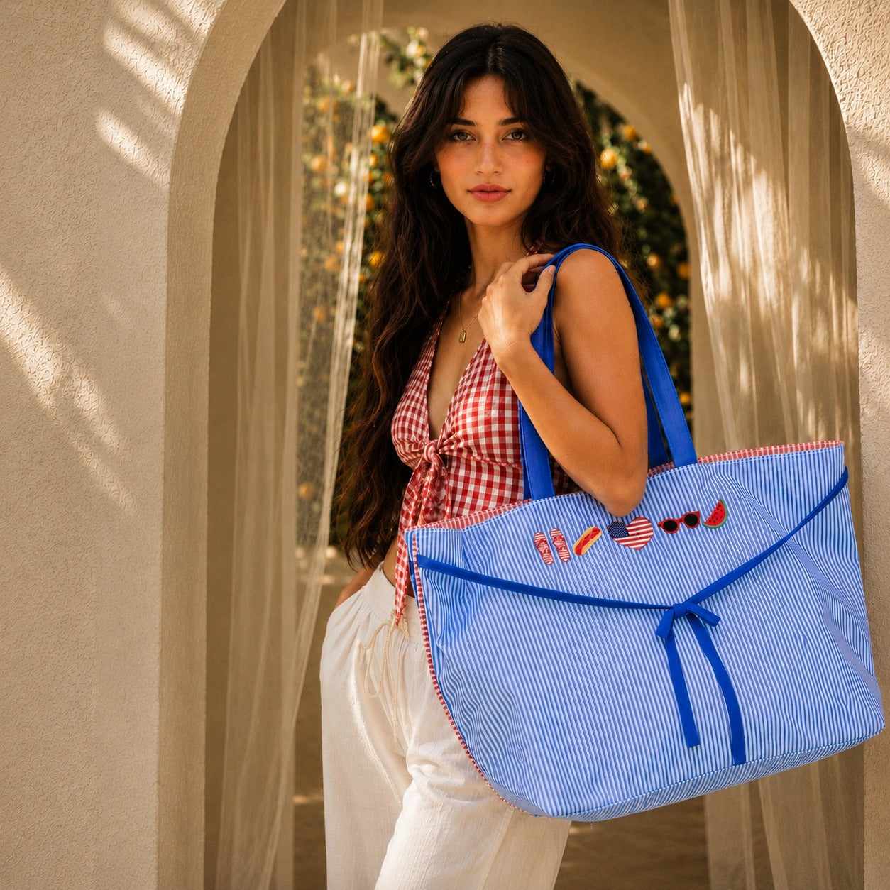 TICKELL'S BLUE FLYCATCHER COTTON TOTE