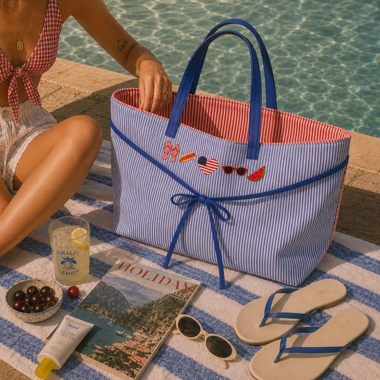 TICKELL'S BLUE FLYCATCHER COTTON TOTE